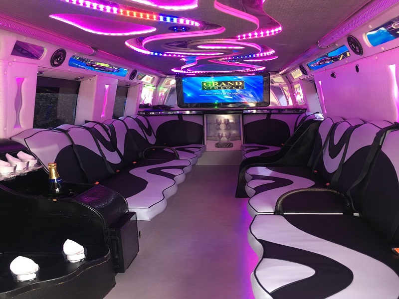 Party Bus for Prom Interior