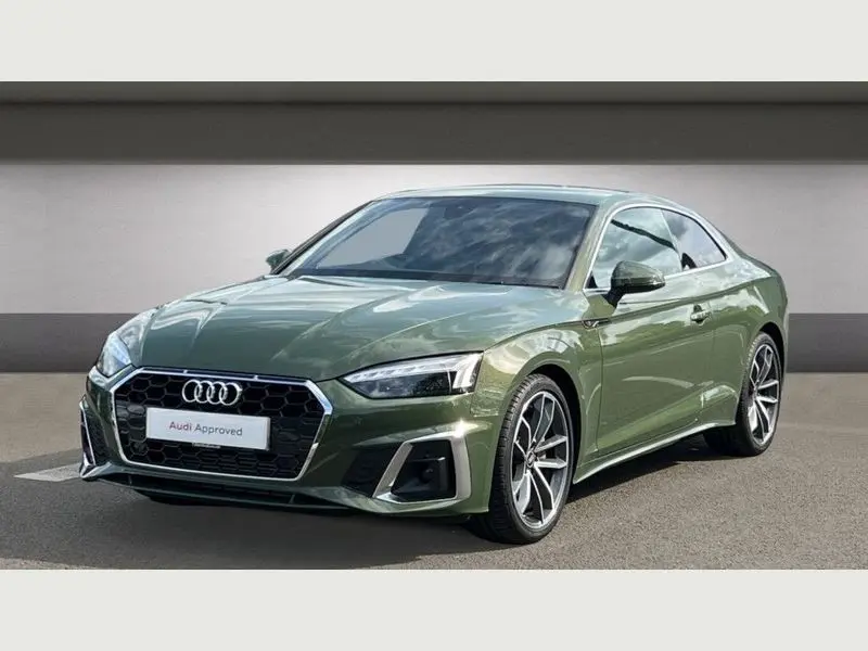 Interior view of the Audi A5, ready as a self-drive car.