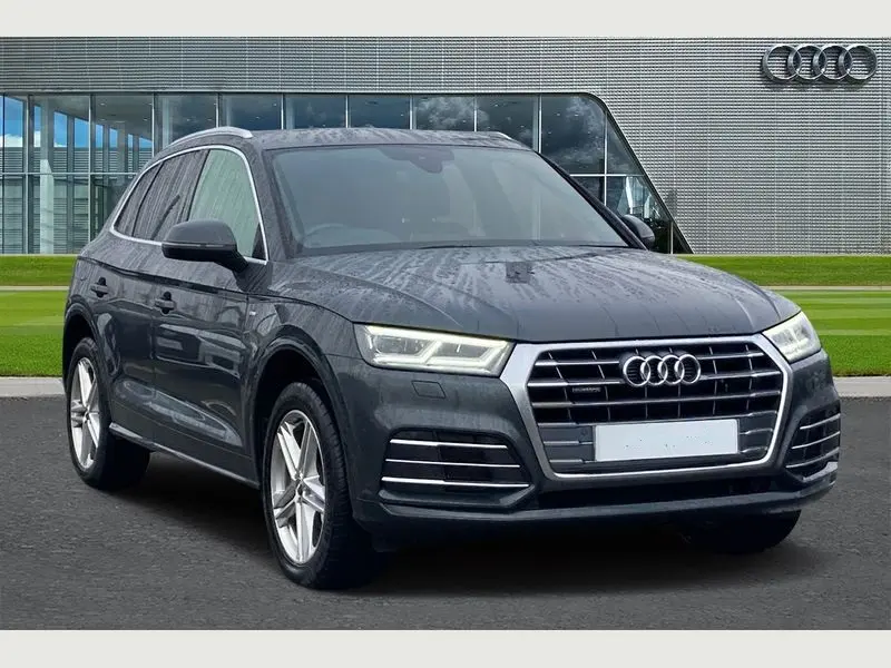 Side profile of a sleek Audi Q5 Sportcar available for hire