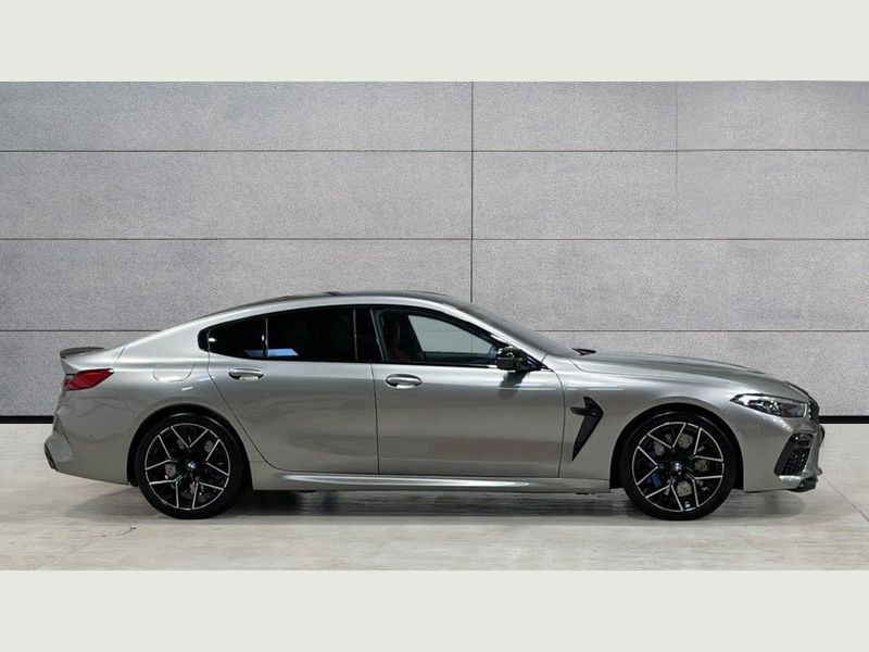 A BMW M8 Series ready for hire, highlighting its sporty lines.