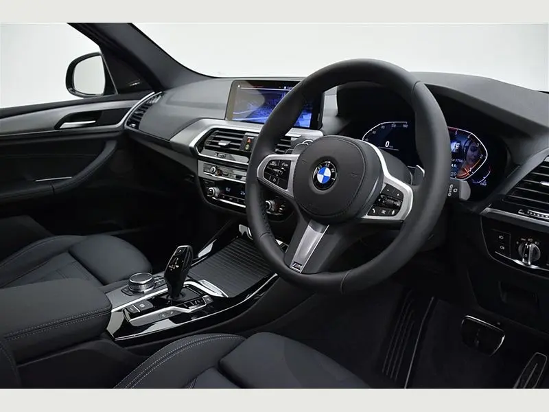 Side profile of the BMW X3, ideal for self-drive hire.