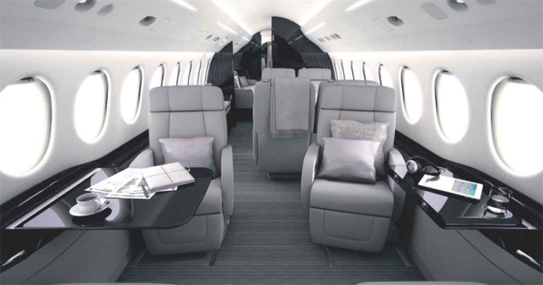 Falcon 7X classic interior