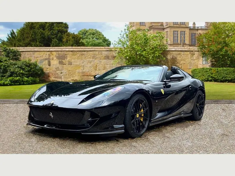 Side profile of the stunning Ferrari 812 GTS ready for rental