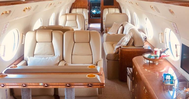 gulfstream g-550 to hire